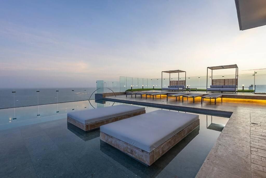 Beachfront Condo, Fl 16 Murano Centro 1- El Cabrero, Near Walled City, Airport Pick Up Apartamento Cartagena
