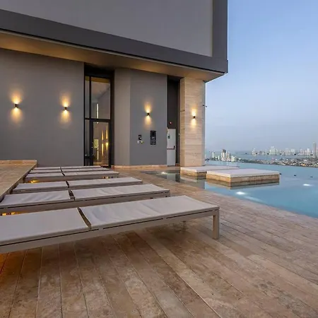 Beachfront Condo, Fl 16 Murano Centro 1- El Cabrero, Near Walled City, Airport Pick Up * Cartagena