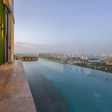 Beachfront Condo, Fl 16 Murano Centro 1- El Cabrero, Near Walled City, Airport Pick Up Apartamento Cartagena