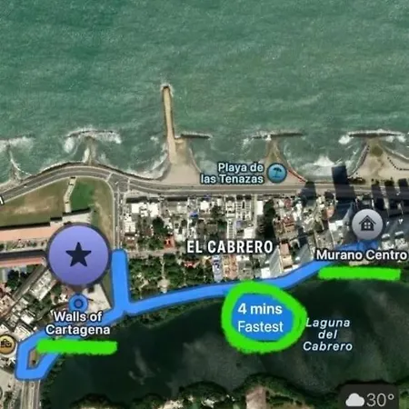 Beachfront Condo, Fl 16 Murano Centro 1- El Cabrero, Near Walled City, Airport Pick Up Apartamento Cartagena