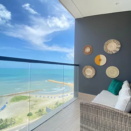 Beachfront Condo, Fl 16 Murano Centro 1- El Cabrero, Near Walled City, Airport Pick Up Apartamento Cartagena
