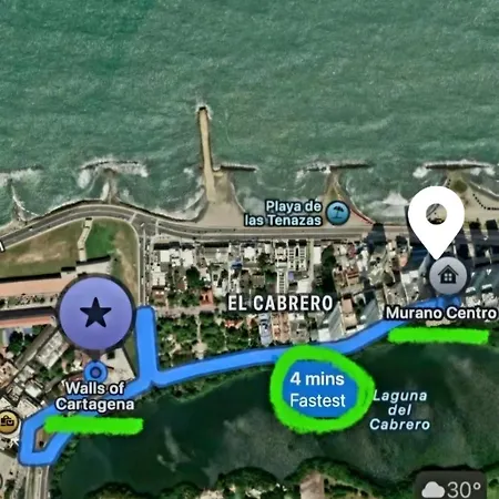 BEACHFRONT CONDO 16FL- Murano Centro 1 - El Cabrero, Near Walled City, Airport Pick Up * Cartagena