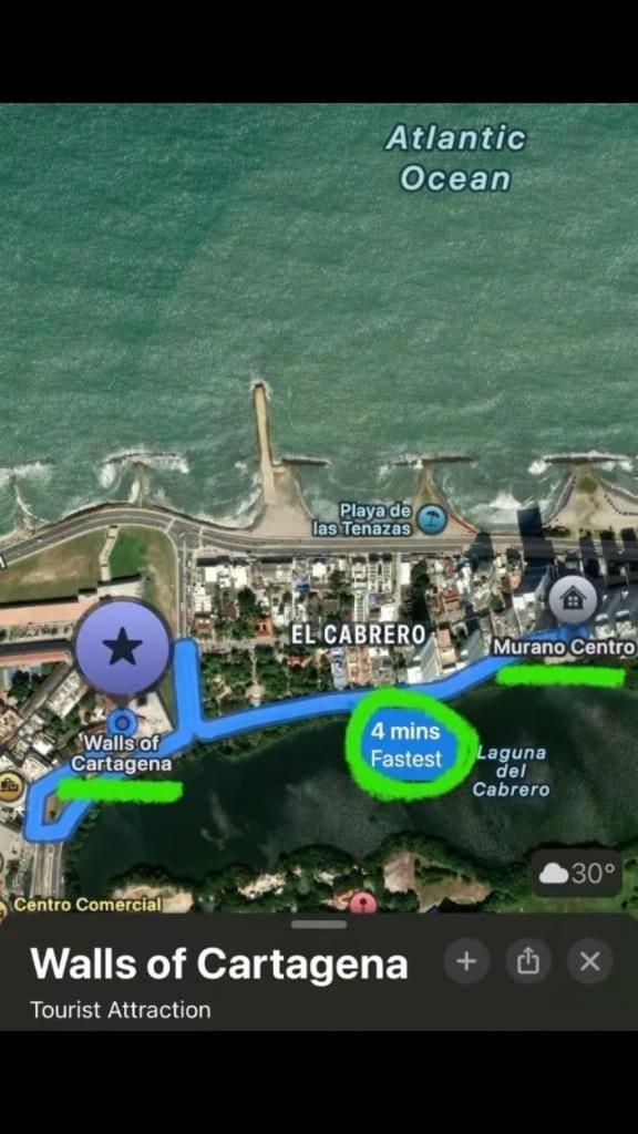 Beachfront 1605 Murano Centro 1, Near Walled Airport Pick Up Apartamento Cartagena